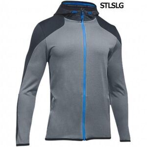 Under Armour Coldgear Reactor Full Zip Hoodie Men's Medium Gray Gorpcore Jacket